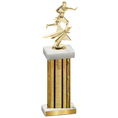 Single Gold Glacier Flag Football Trophy