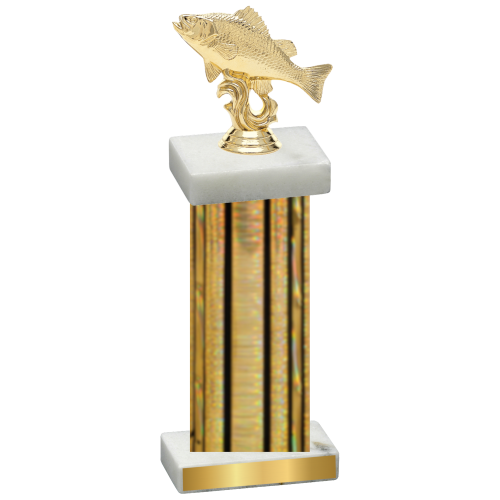 Single Gold Glacier Fishing Trophy