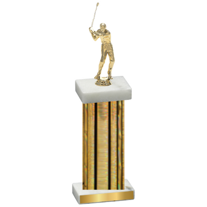 Single Gold Glacier Golf Trophy