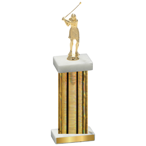 Single Gold Glacier Golf Trophy