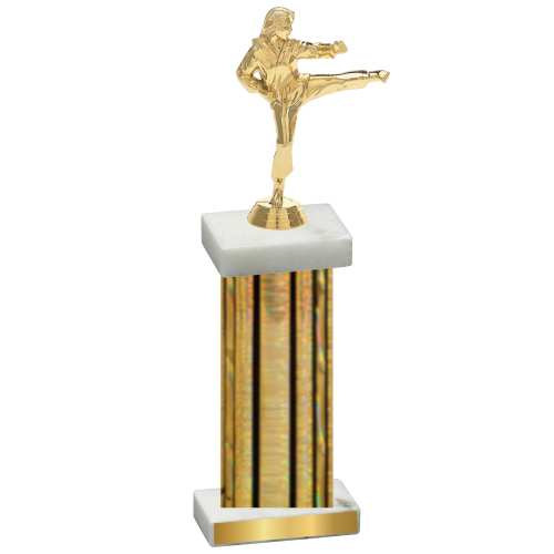 Single Gold Glacier Karate Trophy