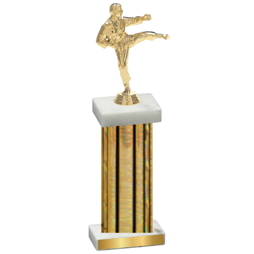 Single Gold Glacier Karate Trophy