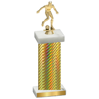 Single Gold Carbon Fiber Soccer Trophy