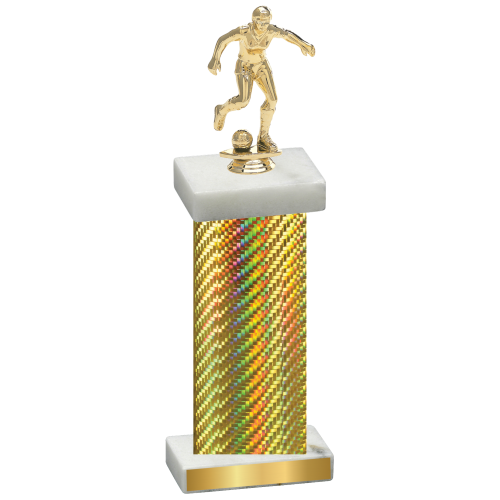 Single Gold Carbon Fiber Soccer Trophy