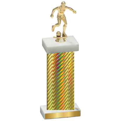 Single Gold Carbon Fiber Soccer Trophy