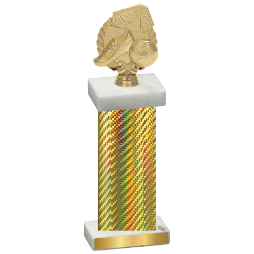 Single Gold Carbon Fiber Soccer Trophy