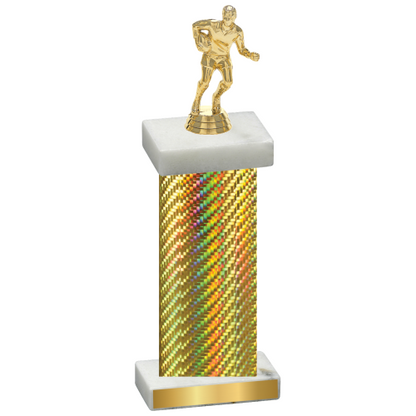 Single Gold Carbon Fiber Rugby Trophy