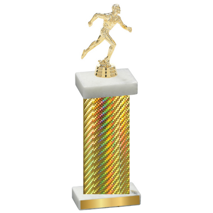 Single Gold Carbon Fiber Running Trophy