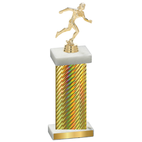 Single Gold Carbon Fiber Running Trophy