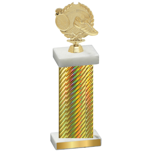 Single Gold Carbon Fiber Running Trophy