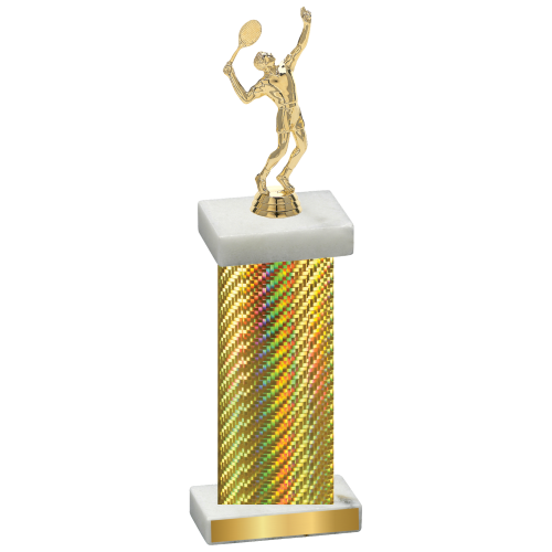 Single Gold Carbon Fiber Tennis Trophy