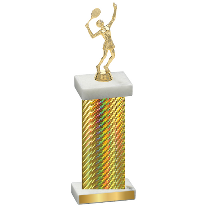 Single Gold Carbon Fiber Tennis Trophy