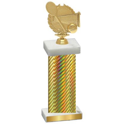 Single Gold Carbon Fiber Tennis Trophy