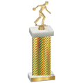 Single Gold Carbon Fiber Bowling Trophy