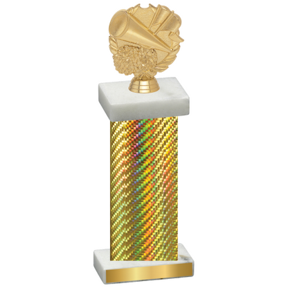 Single Gold Carbon Fiber Cheerleading Trophy