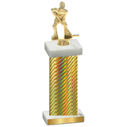 Single Gold Carbon Fiber Hockey Trophy