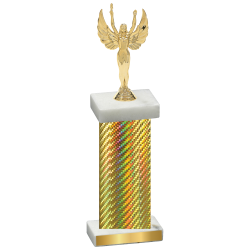 Single Gold Carbon Fiber Victory Trophy