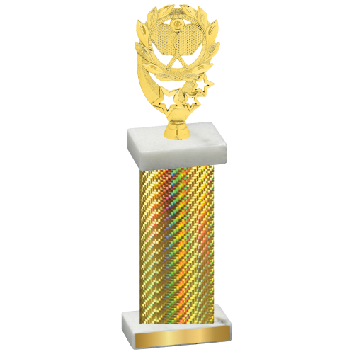 Single Gold Carbon Fiber Pickleball Trophy