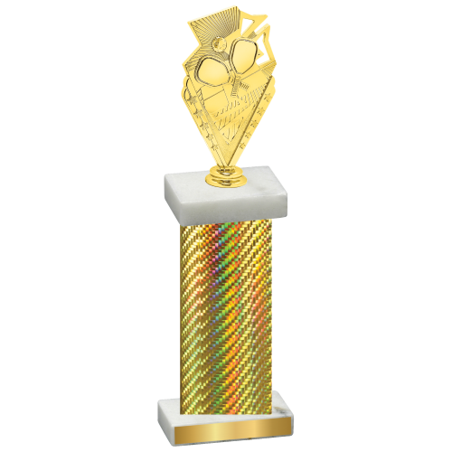 Single Gold Carbon Fiber Pickleball Trophy