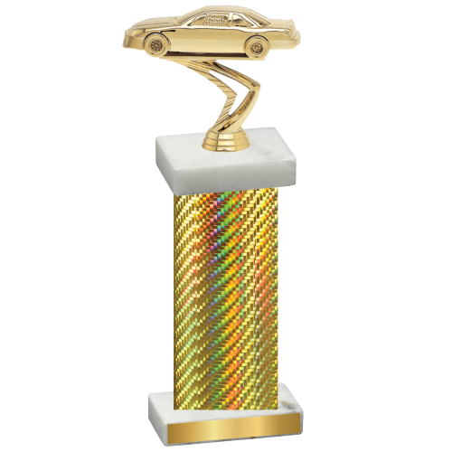 Single Gold Carbon Fiber Cars Trophy