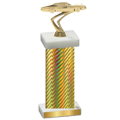 Single Gold Carbon Fiber Cars Trophy