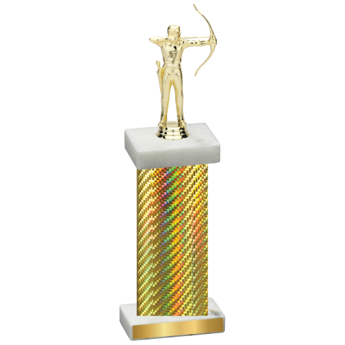 Single Gold Carbon Fiber Archery Trophy