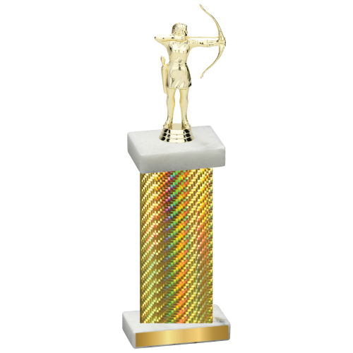 Single Gold Carbon Fiber Archery Trophy