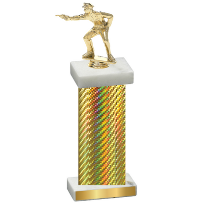 Single Gold Carbon Fiber Shooter Trophy