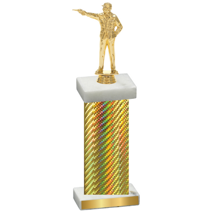 Single Gold Carbon Fiber Shooter Trophy