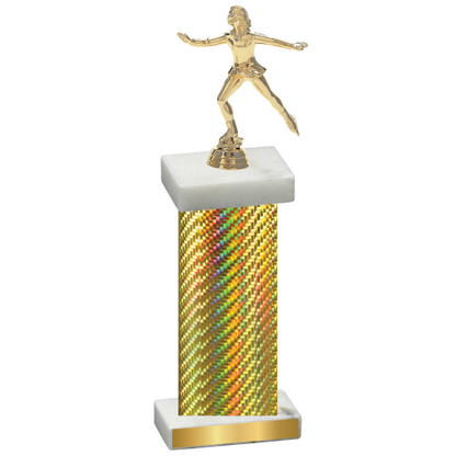 Single Gold Carbon Fiber Skater Trophy