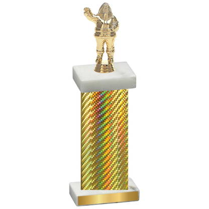 Single Gold Carbon Fiber Holiday Trophy