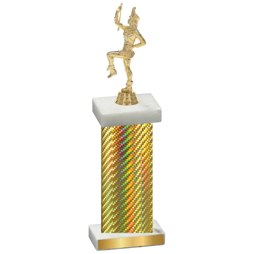 Single Gold Carbon Fiber Majorette Trophy