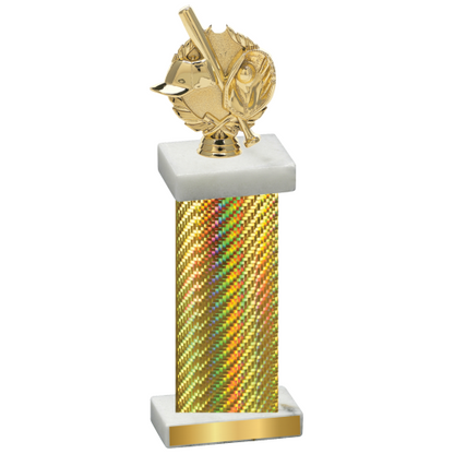 Single Gold Carbon Fiber Baseball Trophy