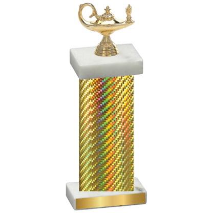 Single Gold Carbon Fiber Academics Trophy