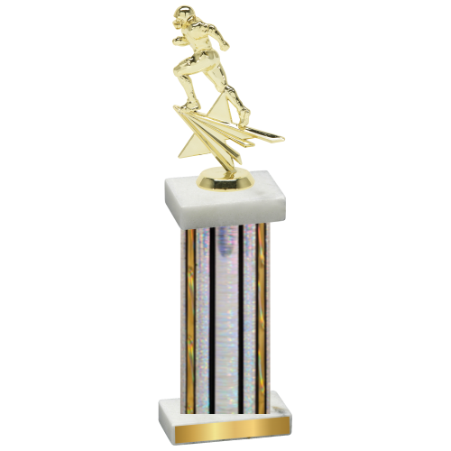 Single Silver Glacier Football Trophy