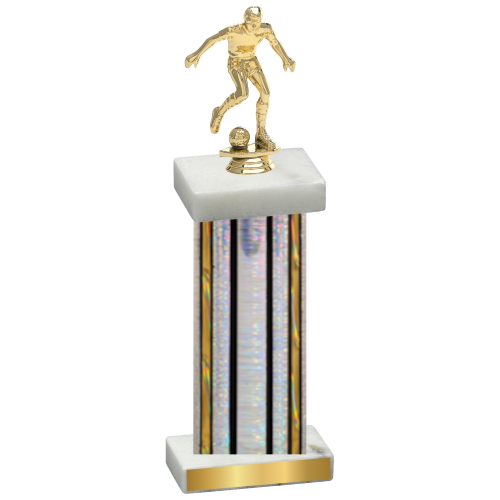 Single Silver Glacier Soccer Trophy