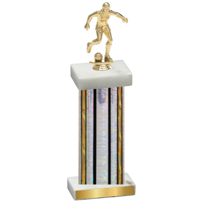 Single Silver Glacier Soccer Trophy