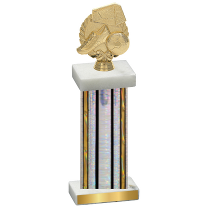 Single Silver Glacier Soccer Trophy