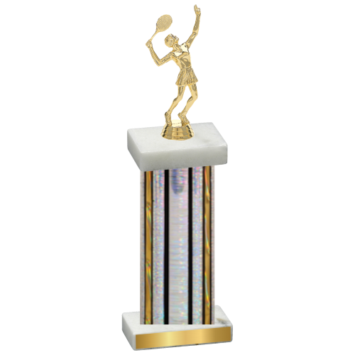 Single Silver Glacier Tennis Trophy