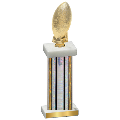 Single Silver Glacier Football Trophy