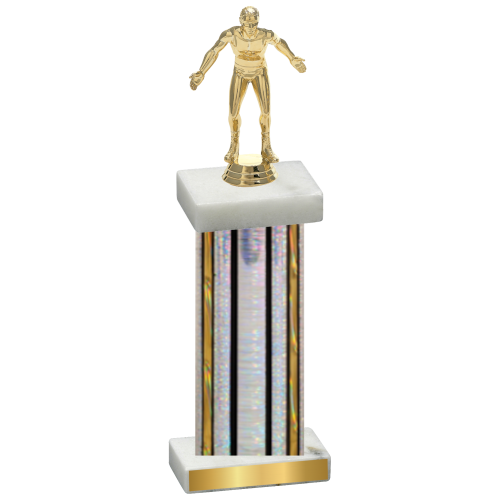 Single Silver Glacier Wrestling Trophy