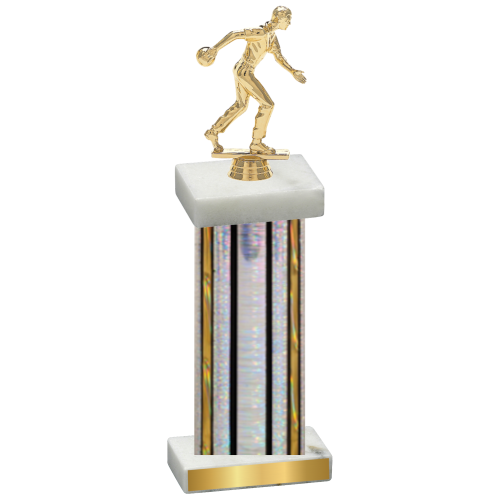 Single Silver Glacier Bowling Trophy