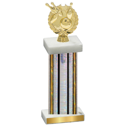 Single Silver Glacier Bowling Trophy