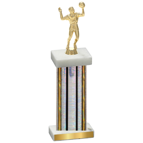 Single Silver Glacier Volleyball Trophy