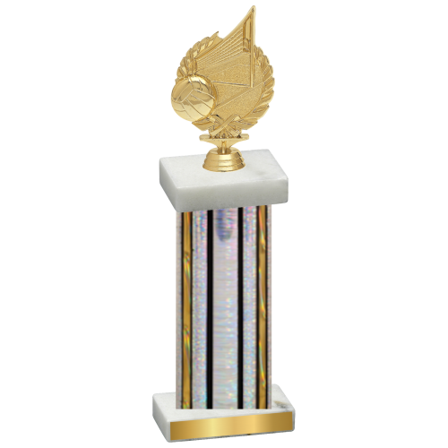 Single Silver Glacier Volleyball Trophy