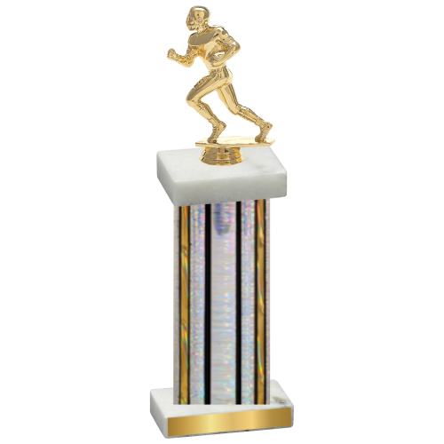 Single Silver Glacier Football Trophy