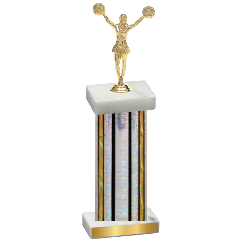 Single Silver Glacier Cheerleading Trophy