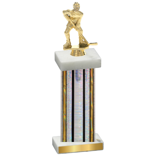 Single Silver Glacier Hockey Trophy