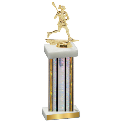 Single Silver Glacier Lacrosse Trophy