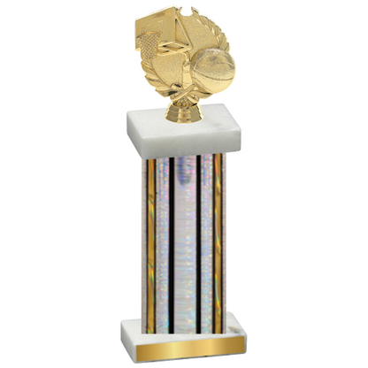 Single Silver Glacier Basketball Trophy